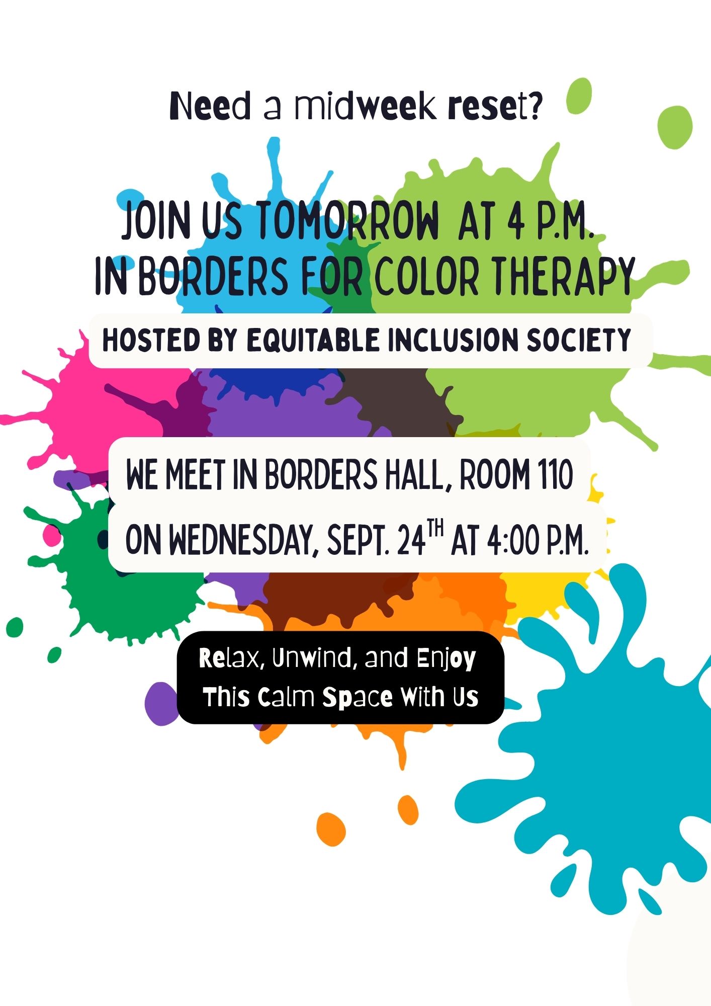 Color Therapy Event Flyer